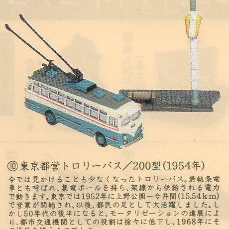 タイムスリップグリコ第2弾　10.東京都営トロリーバス 200型（1954年）