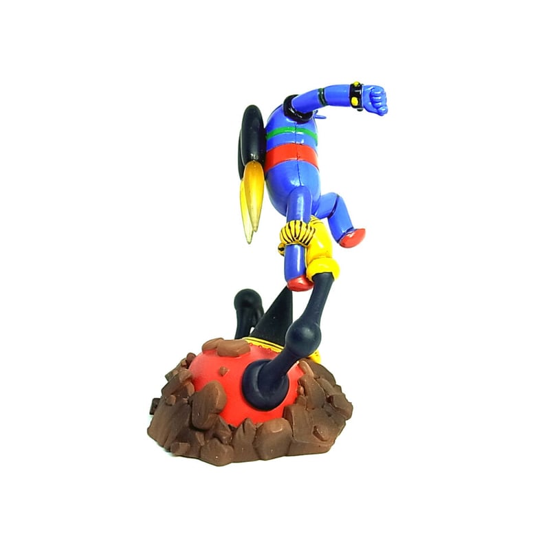 グリコ　グリコのおまけ　江崎グリコ　鉄人28号　当時物　メタリック　金　ゴールド レア☆グリコ おまけ 鉄人28号 3.8cm 放映当時物 台座有 現状 【TO1679