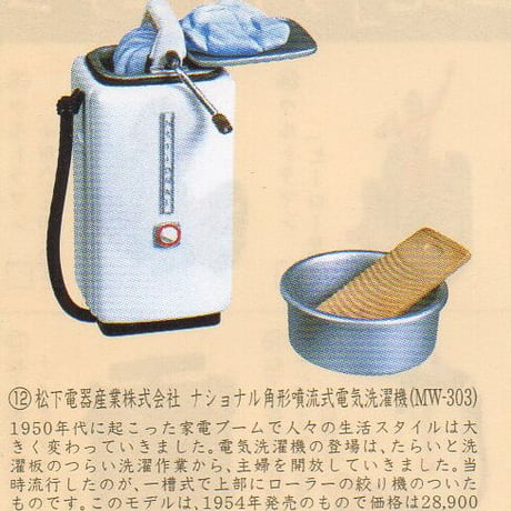 タイムスリップグリコ第3弾　12.ナショナル角形噴流式電気洗濯機（ＭＷ-303）【未開封品】