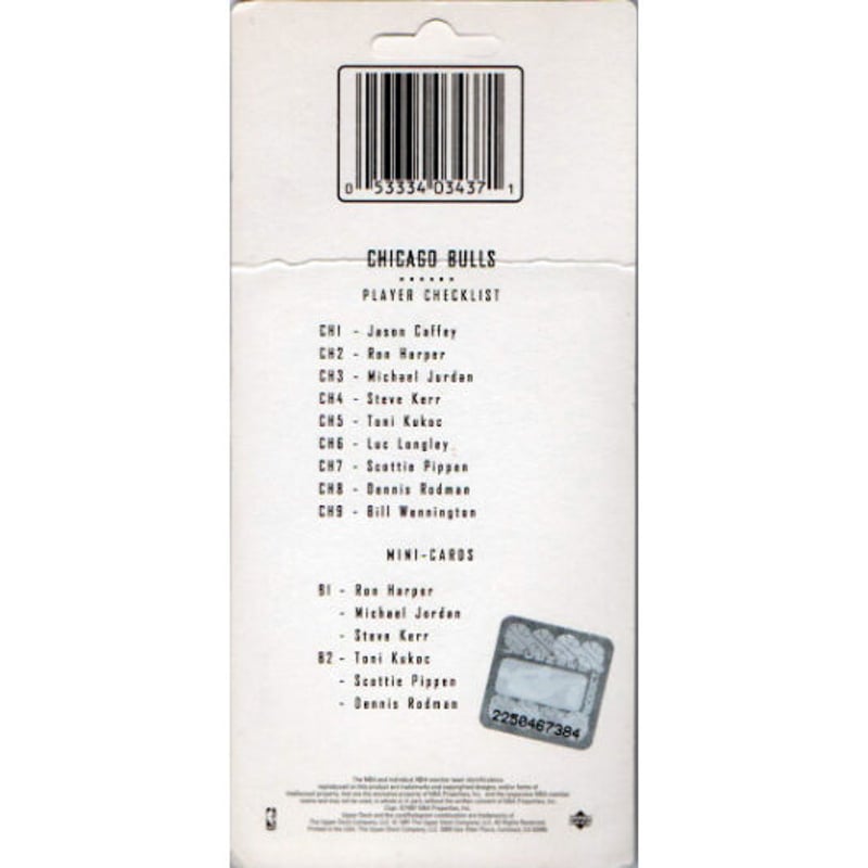 UPPER DECK製 NBA TEAM SETS「CHICAGO BULLS」 | トイズ・