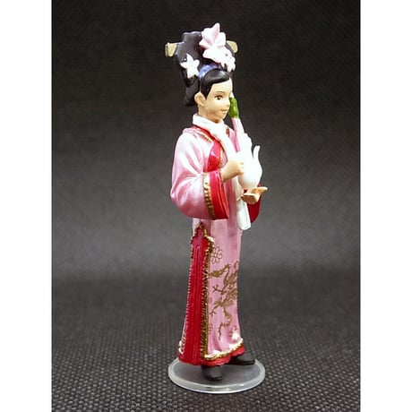 満漢全席 中国宮廷料理フィギュアコレクション　12.服務小姐【赤・給士の女性】