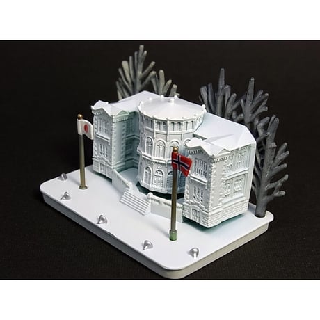 冬の北海道大物産展　01.雪まつりの雪像『ノルウェーの国会議事堂』
