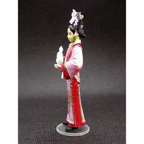 満漢全席 中国宮廷料理フィギュアコレクション　12.服務小姐【赤・給士の女性】