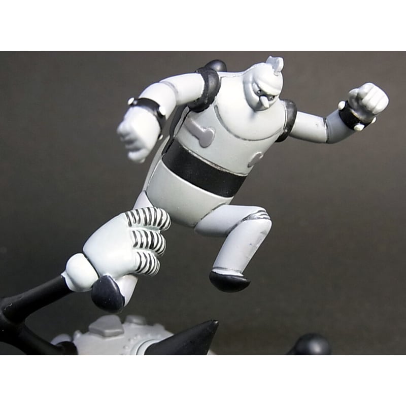 タイムスリップグリコ　鉄人28号フィギュアセット　カラー＆モノクロ　8セット タイムスリップグリコ第1弾 01.鉄人28号「モンスターとの戦い