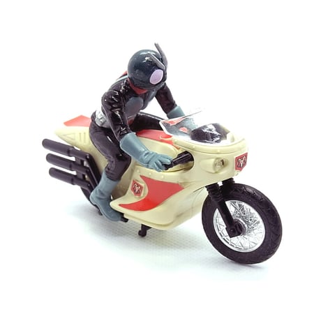 ミニフィギュア　旧仮面ライダー１号＆サイクロン号