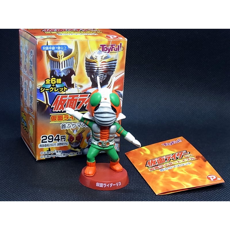 希少品　平成仮面ライダー　首ふりマスコット　フィギュア　最強フォーム　トイフル 仮面ライダーファイズ トイフル 首ふりマスコット シークレット込全7