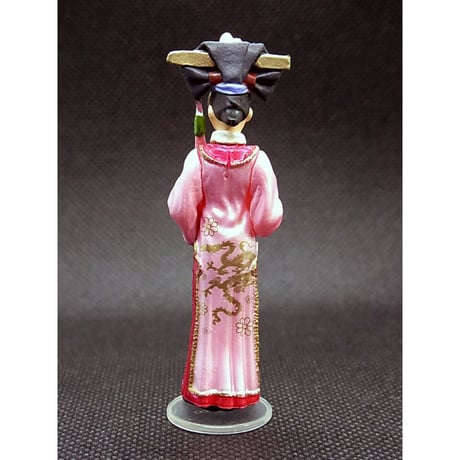 満漢全席 中国宮廷料理フィギュアコレクション　12.服務小姐【赤・給士の女性】