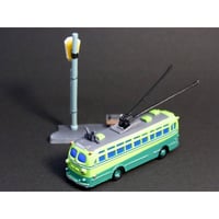 タイムスリップグリコ第2弾　10.東京都営トロリーバス 200型（1954年）レア色違い 緑ver