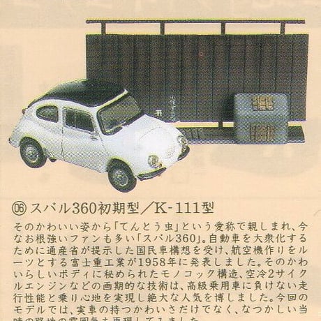 タイムスリップグリコ第2弾　06.スバル360初期型 K-111型【未開封品】