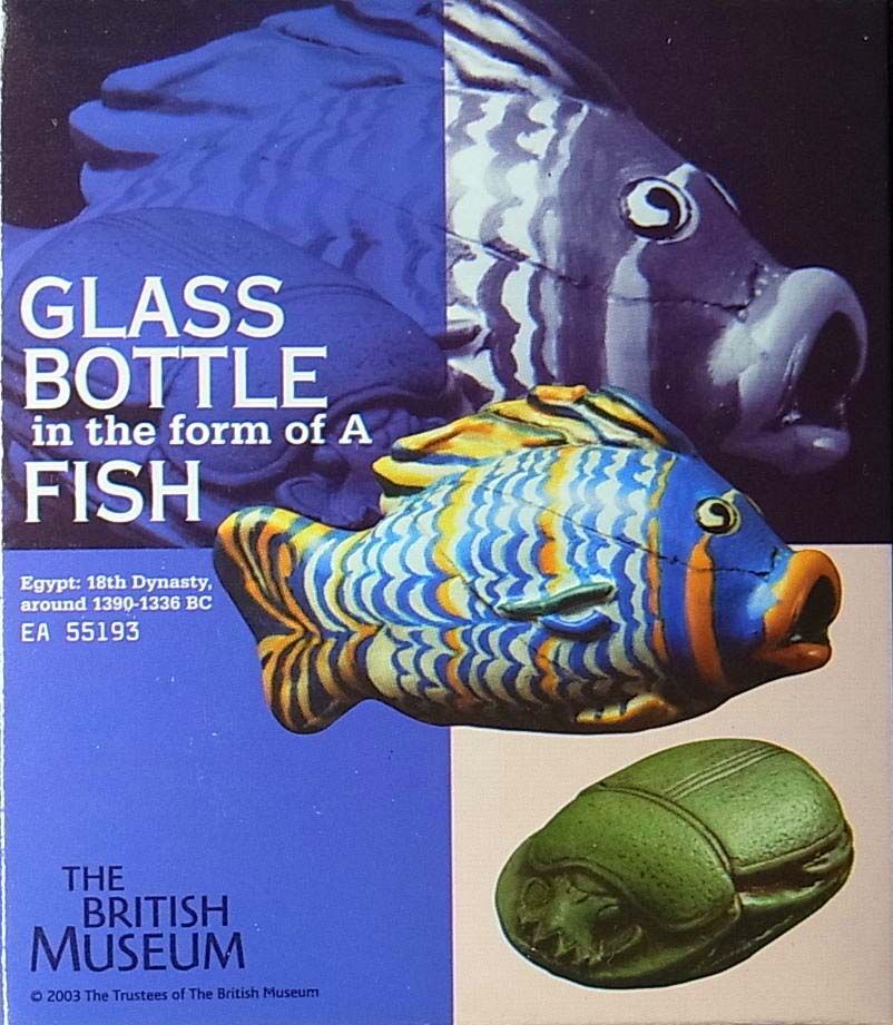 大英博物館 古代エジプトの遺産 11.魚形ガラス容器 | トイズ 大英博物館 古代エジプトの遺産 11.魚形ガラス容器 | トイズ