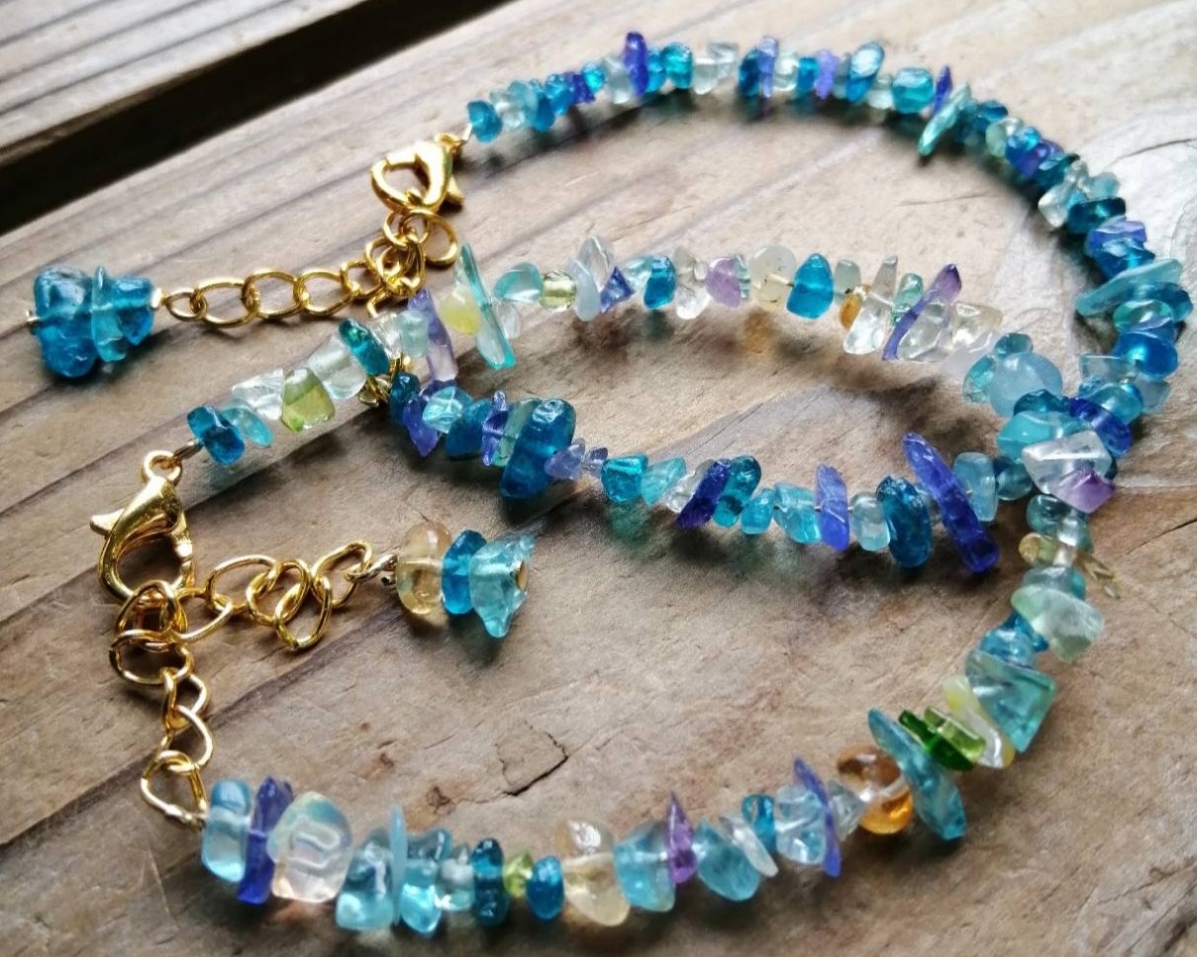 能登の海の宝石ブレスレット ◇ブルー多め | siesta jewelry