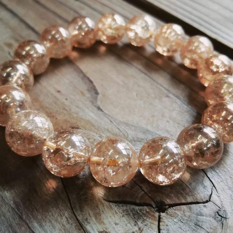 シャンパンカラークラッククォーツのブレスレット | siesta jewelry