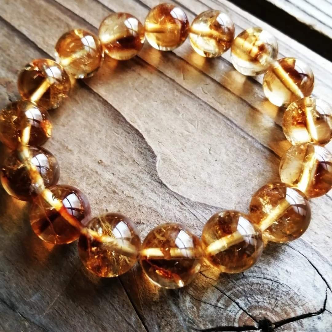 もも ブレスレット シトリン ツァボライト もも ブレスレット シトリン