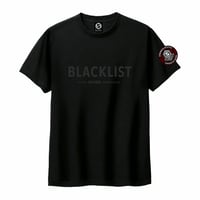 BLACKLIST綿Tシャツ（ブラック）5.6oz