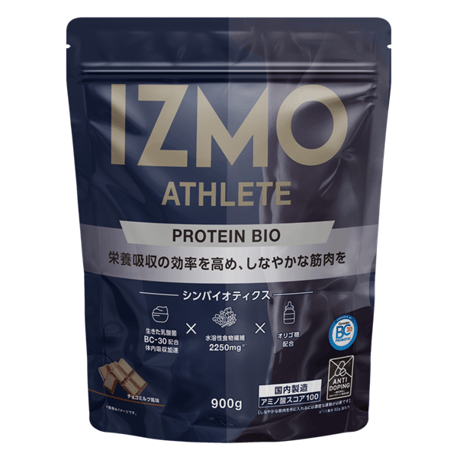 IZMO ATHLETE PROTEIN BIO (900g) チョコミルク風味