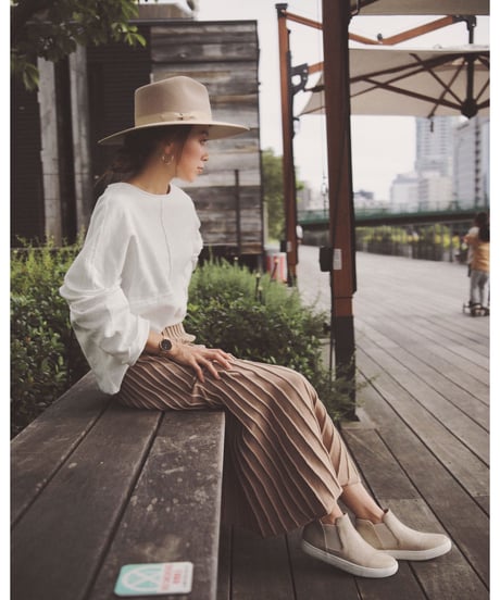 PLEATED KNIT SK