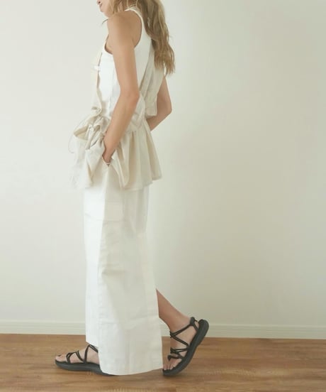 FRILL VEST&CARGO SKIRT SET