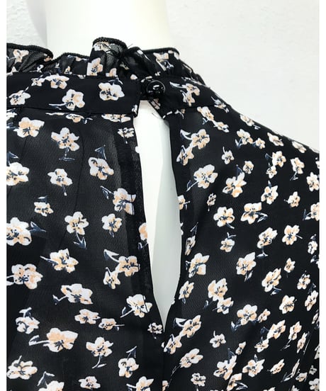 FLOWER HIGH NECK OP