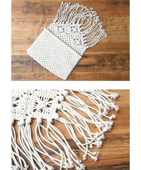 MACRAME CRUTCH BAG