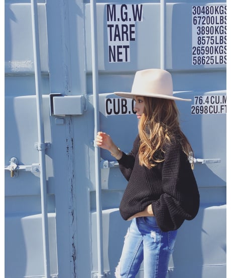 WAFFLE KNIT TOPS