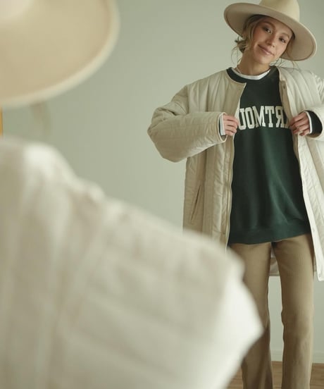 VERTICAL QUILT COAT