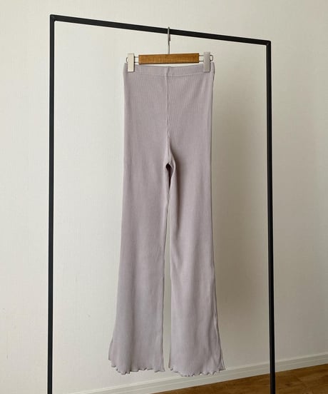 RIB FLARE PANTS