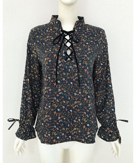 LACE UP BLOUSE
