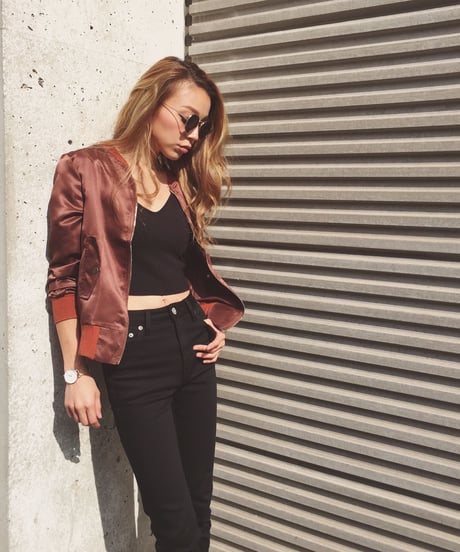 SATIN MA-1 BLOUSON