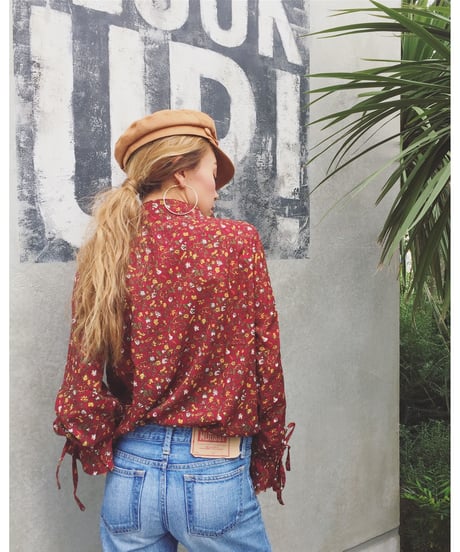 LACE UP BLOUSE