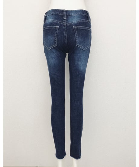 CUT OFF  SKINNY PT(D.BLUE)