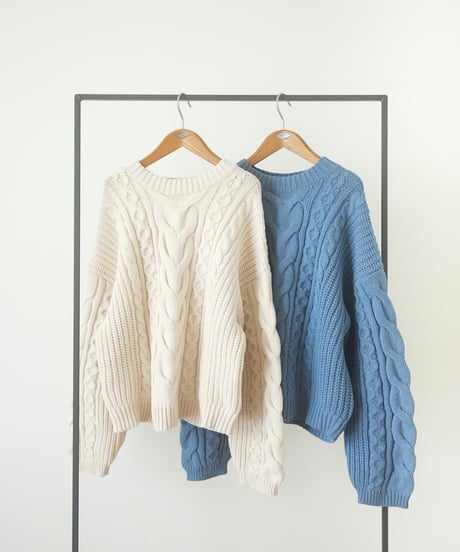 HAPPY BOX(CABLE KNIT)