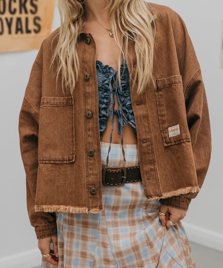 WESTON DARK BROWN DENIM JACKET