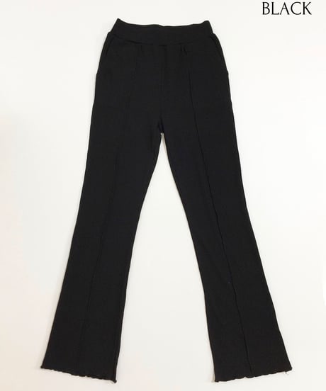 RIB FLARE PANTS