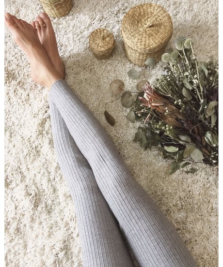 RIB KNIT LEGGINGS