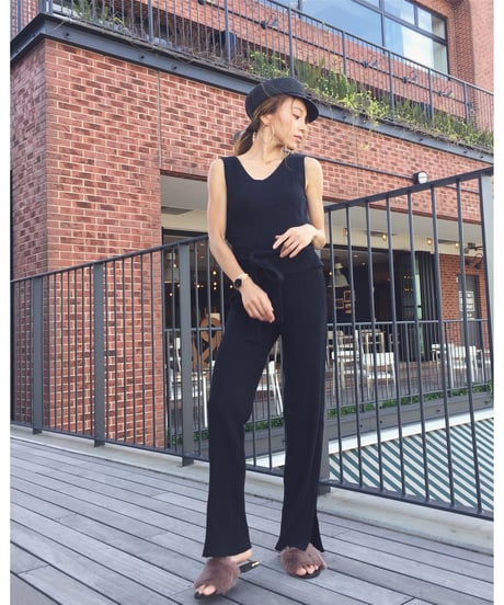SLIT RIB KNIT PT
