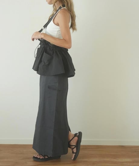 FRILL VEST&CARGO SKIRT SET