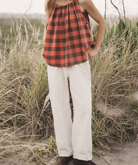 BUFFALO CHECK TIE-BACK TOP