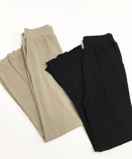 RIB FLARE PANTS