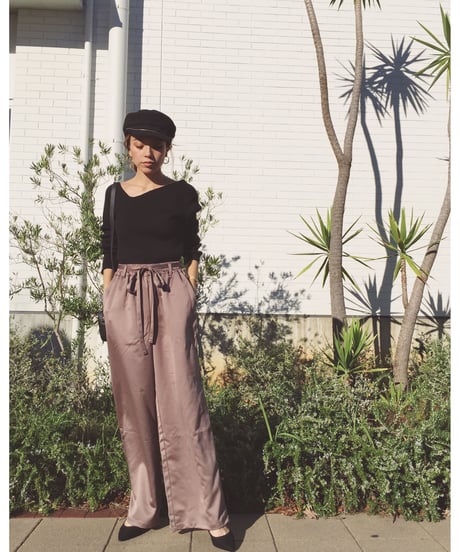 MATTE SATIN PANTS
