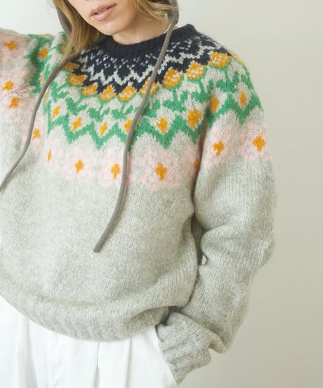 FLOWER FAIR ISLE KNIT