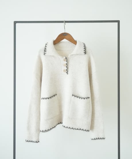 STITCH KNIT POLO