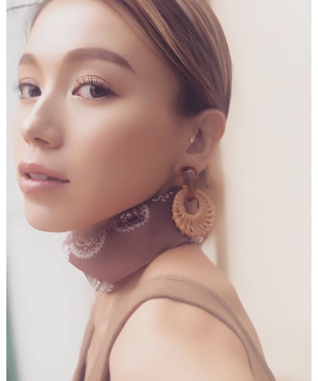 CIRCLE RATTAN EARRINGS