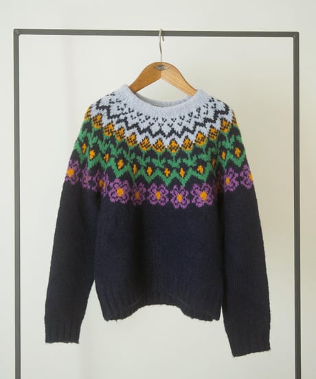 FLOWER FAIR ISLE KNIT