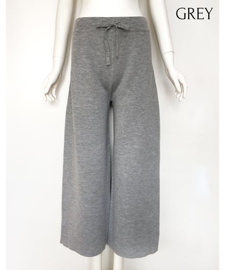 RIB KNIT WIDE PT
