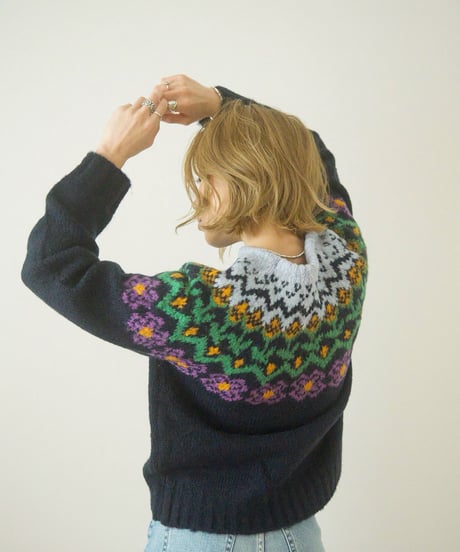 FLOWER FAIR ISLE KNIT
