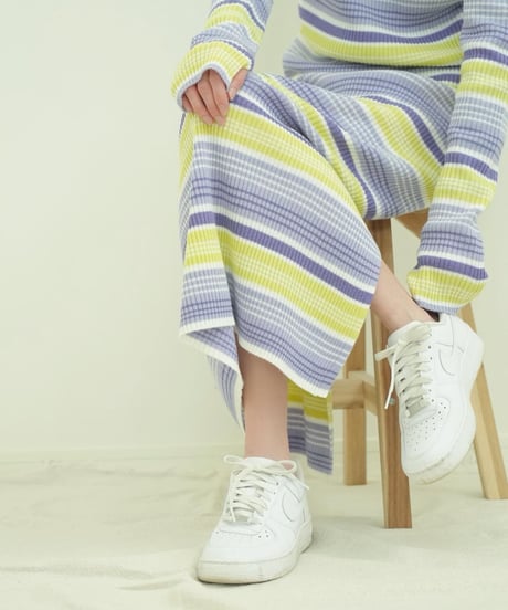 MULTI BORDER KNIT OP