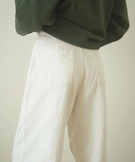 TWILL TUCK PANTS