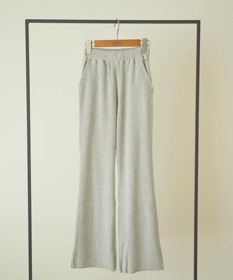 SEMI FLARE RIB PANTS