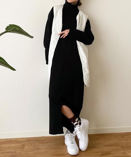 KNIT OP×QUILTING VEST