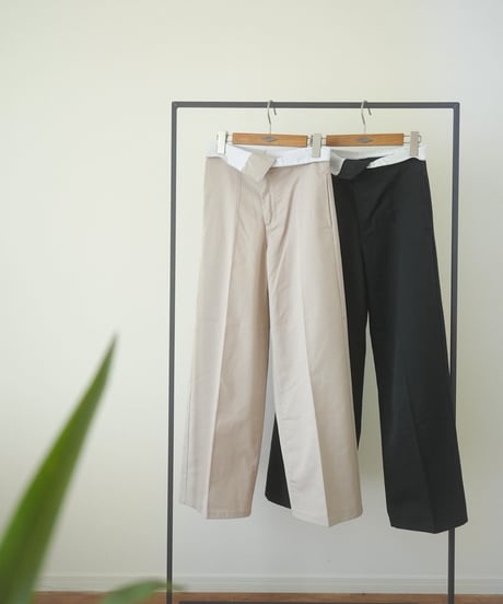 ASYMMETRY BELT SLACKS